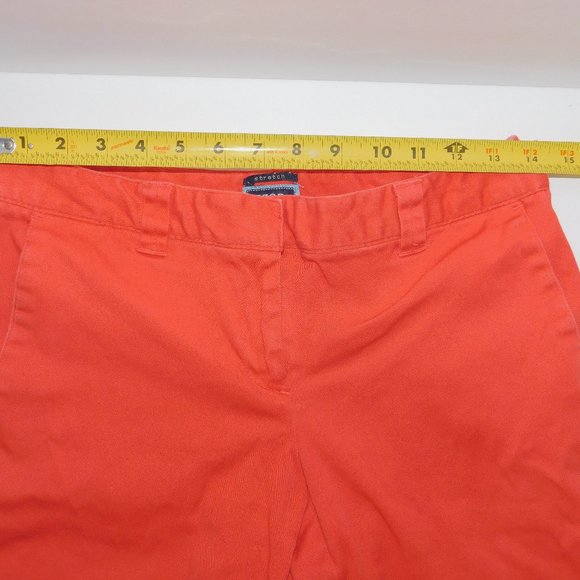 Womens Jean Bermuda Shorts Size 4 Orange - Picture 4 of 6